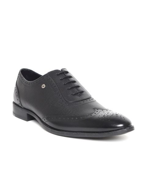 

Blackberrys Men Black Leather Oxfords