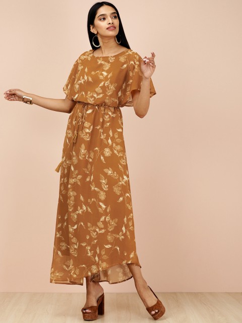 

all about you Women Brown Printed Maxi Dress