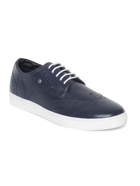 

Numero Uno Men Navy Blue Leather Brogues
