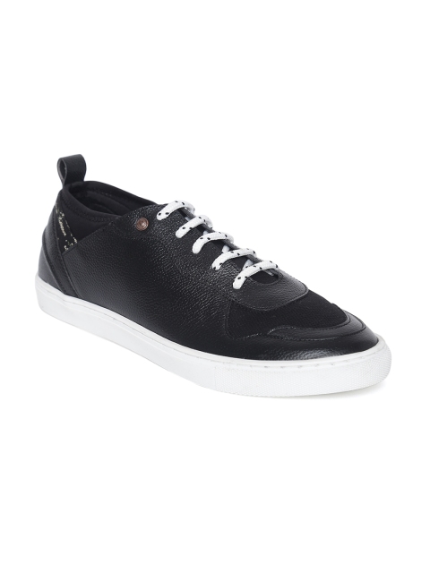

Numero Uno Men Black Leather Sneakers