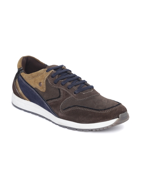 

Numero Uno Men Coffee Brown Leather Sneakers