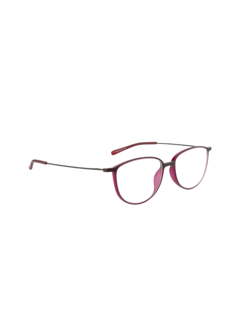 

Ted Smith Unisex Magenta Solid Full Rim Oval Frames