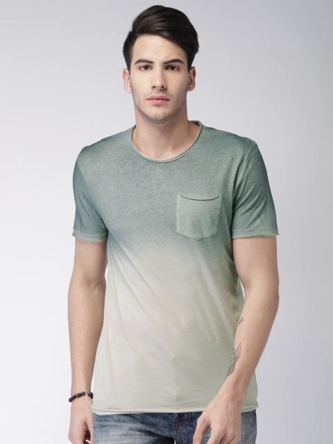 

Celio Men Grey Dyed Round Neck T-shirt With Chest Pocket