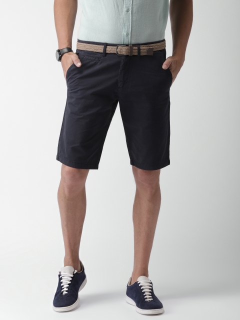 

Celio Men Navy Blue Solid Shorts