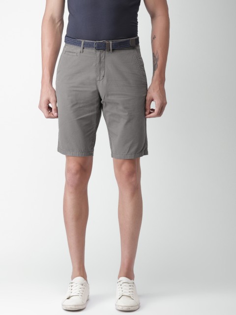 

Celio Men Grey Solid Shorts