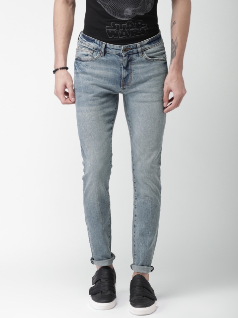 

Celio Men Blue Slim Fit Mid-Rise Clean Look Stretchable Jeans