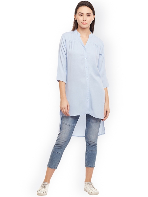 

Ruhaans Blue Solid Tunic