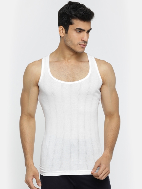 

Park Avenue Men White Innerwear Vest PZVR00023