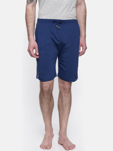 

Park Avenue Men Blue Solid Lounge Shorts PZUA00060