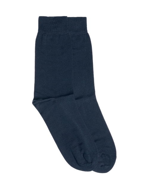 

Park Avenue Men Navy Blue Solid Above Ankle-Length Socks