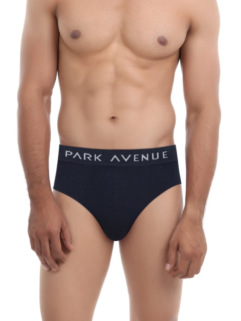 

Park Avenue Navy Blue Seamless Briefs PZRA00021-B687F100