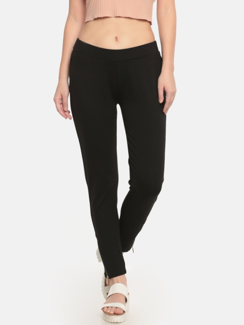 

De Moza Women Black Knit Pant-Treggings