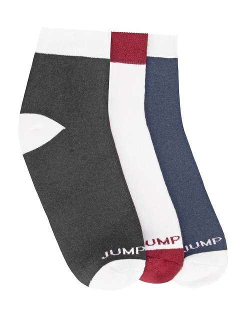 

JUMP USA Men Pack of 3 Ankle Length Socks, Blue