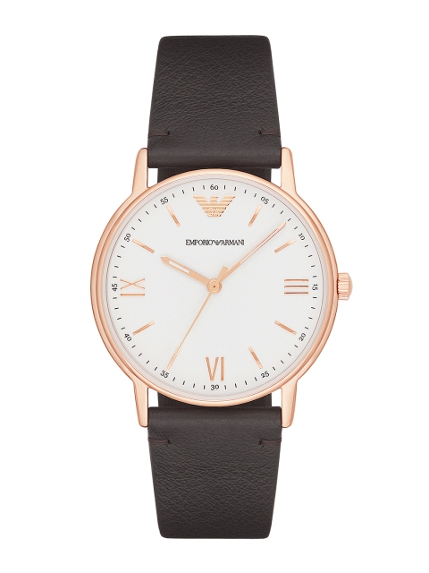 

Emporio Armani Men Rose & Brown Analogue Watch AR11011