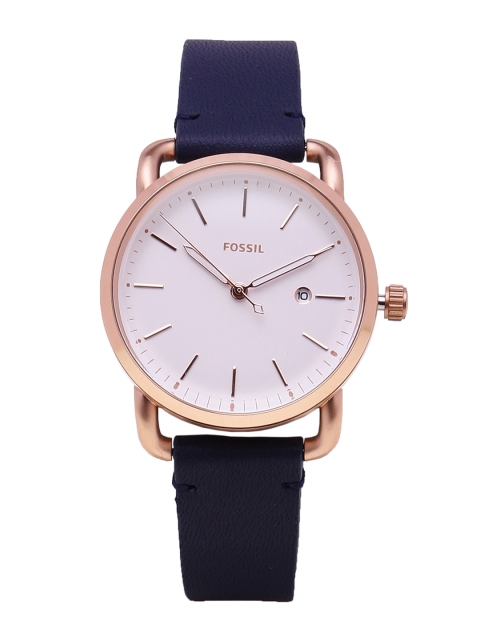 

Fossil Women White & Gold-Toned Analogue Watch ES4334I