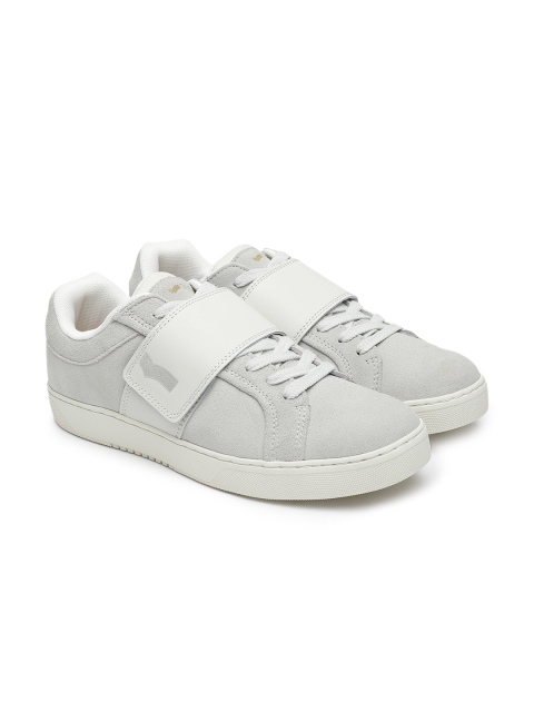 

GAS Men Grey REX SD Suede Sneakers