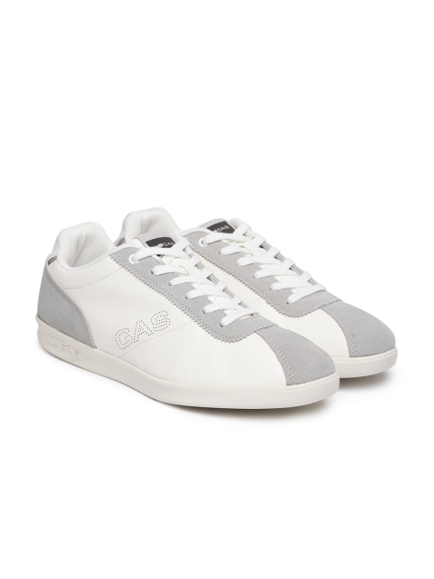 

GAS Men White & Grey Huge Sneakers