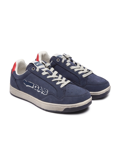 

GAS Men Blue Leather Sneakers