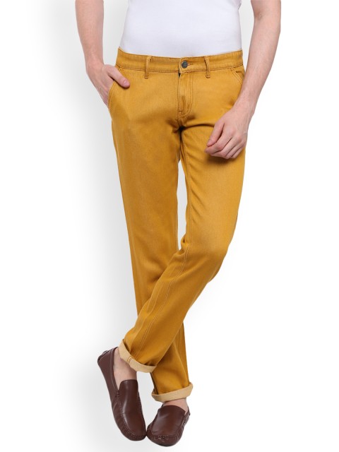 

High Star Men Mustard Slim Fit Mid-Rise Clean Look Jeans