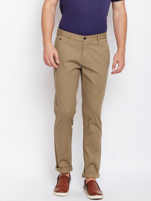 

Blackberrys Men Beige B-92 Regular Fit Solid Trousers