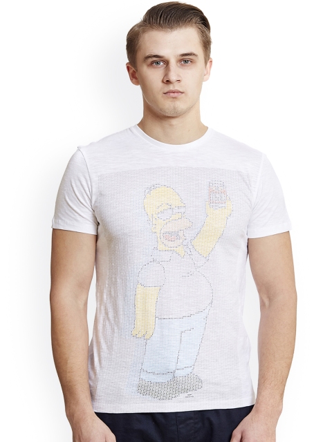

Free Authority Printed Round Neck T-shirt, White