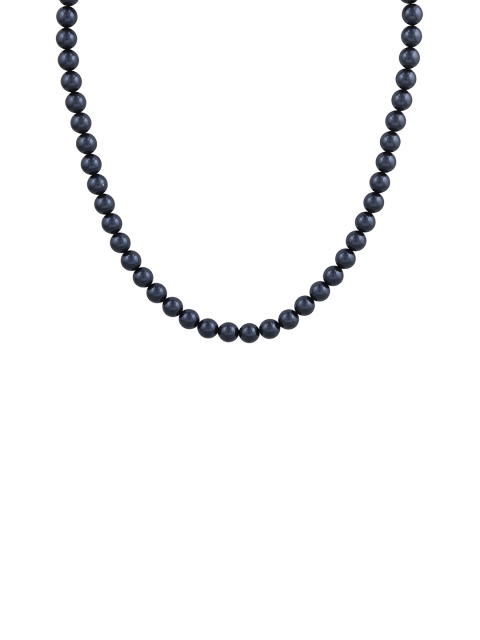 

Mahi Blue Gold-Plated Swarovski Beads Pearl Necklace