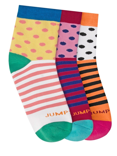 

JUMP USA Women Pack of 3 Ankle Length Socks, Multi