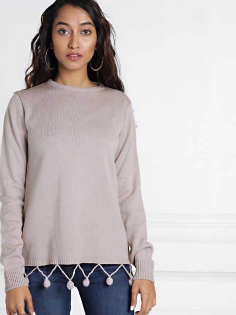 

all about you Women Mauve Solid Pullover