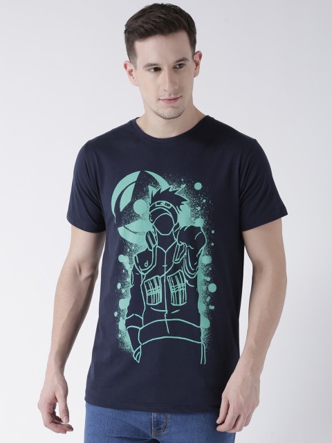 

ComicSense.xyz Kakashi Naruto Anime T-shirt, Navy blue