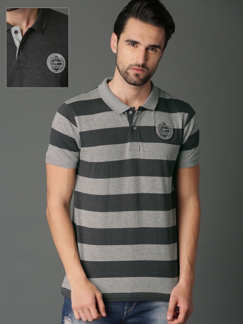 

Roadster Men Pack Of Two T-shirt, Grey