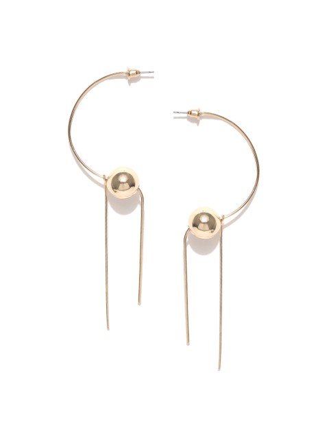 

OOMPH Gold-Toned Handcrafted Contemporary Drop Earrings