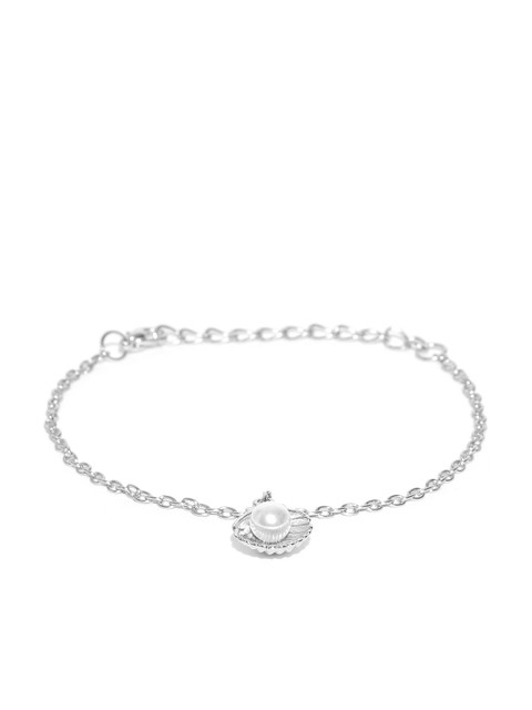

OOMPH Silver-Toned Handcrafted Charm Bracelet