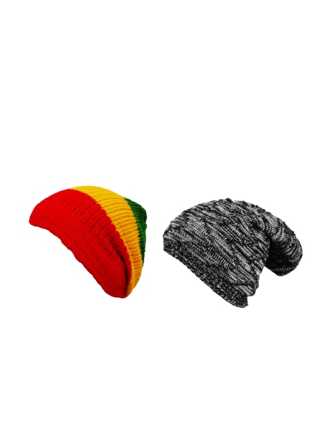 

Knotyy Unisex Set of 2 Beanies, Multi