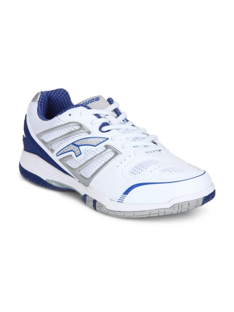 

FURO by Red Chief Men White Mesh Mid-Top Tennis Shoes