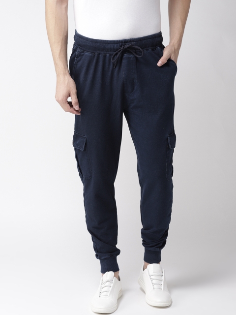 

Harvard Men Navy Blue Regular Fit Solid Joggers