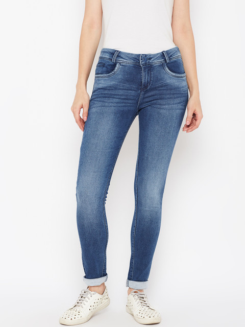 

Xpose Women Blue Slim Fit Mid-Rise Clean Look Stretchable Jeans