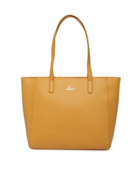 

Lavie Yellow Solid Shoulder Bag