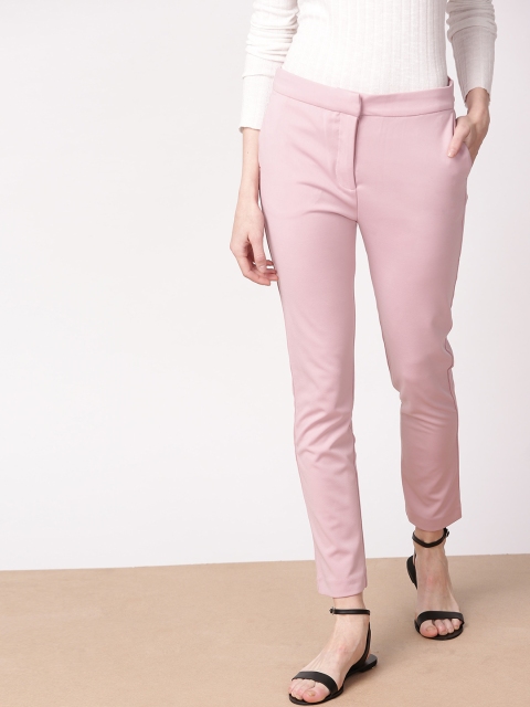 

ether Women Pink Regular Fit Solid Regular Trousers