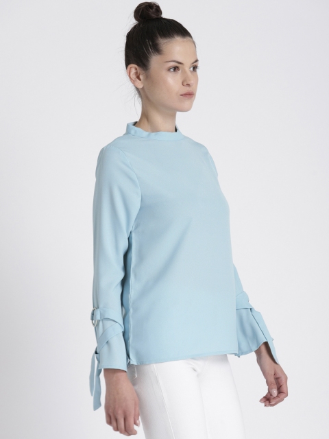 

Chemistry Women Blue Solid A-Line Top