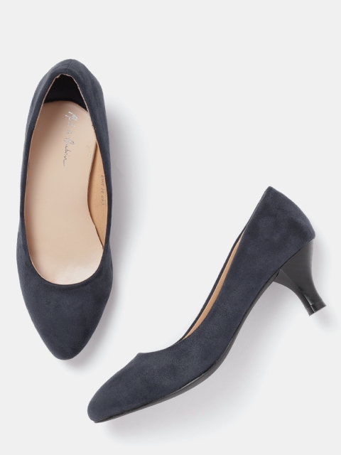 

Mast & Harbour Women Navy Blue Solid Pumps