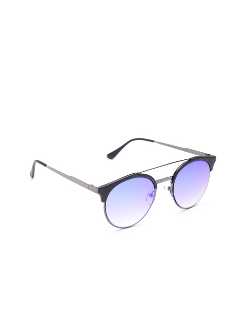 

Farenheit Unisex Browline Sunglasses SOC-FA-9010-C4, Blue
