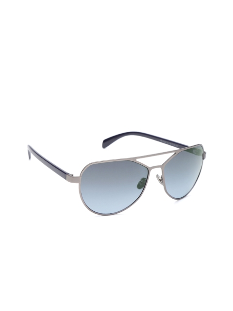 

Farenheit Unisex Oval Sunglasses SOC-FA-9022-C3, Blue