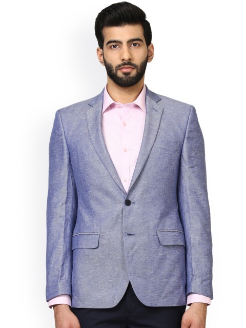 

Raymond Men Blue Single-Breasted Slim Fit Casual Blazer