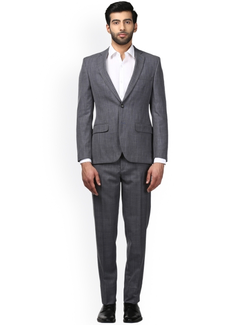 

Raymond Men Grey Checked Slim Fit Formal Suit