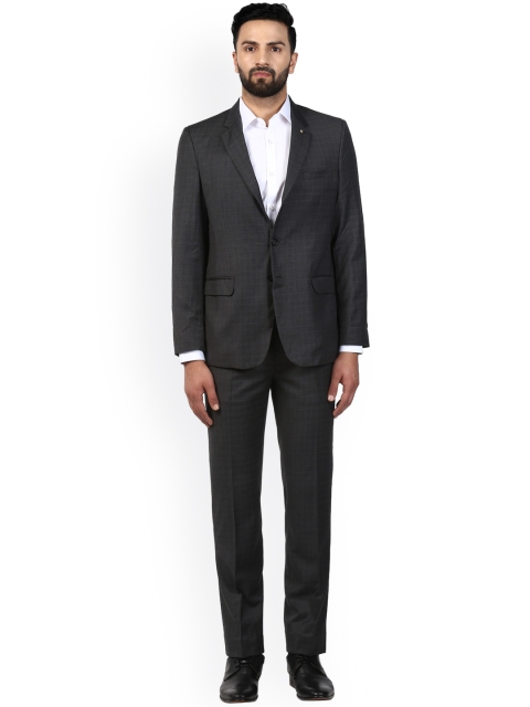 

Raymond Men Grey Checked Formal Suit
