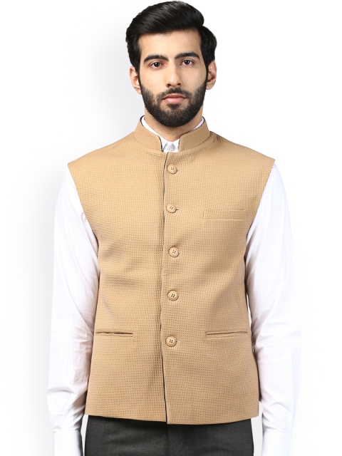 

Raymond Men Beige Solid Waistcoat