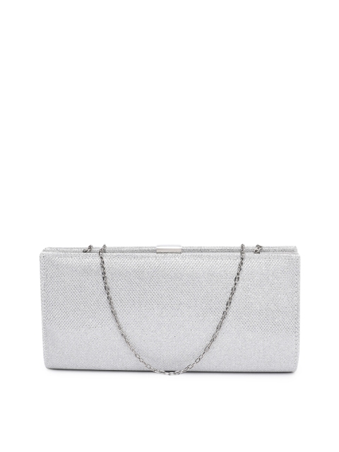 

Accessorize Silver-Toned Shimmer Clutch