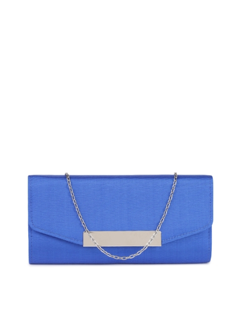 

Accessorize Blue Clutch with Chain Strap