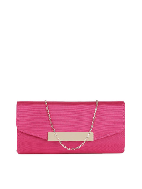 

Accessorize Fuchsia Clutch with Chain Strap