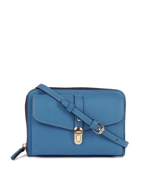 

Accessorize Blue Solid Sling Bag